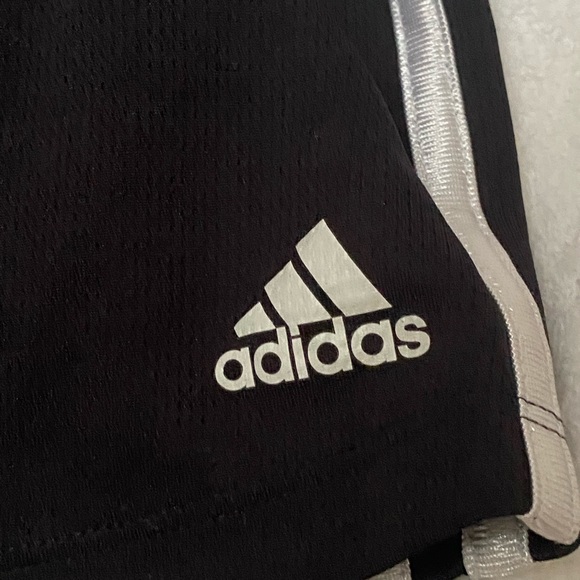 Nike green running shorts and adidas black striped shorts bundle - Picture 5 of 7